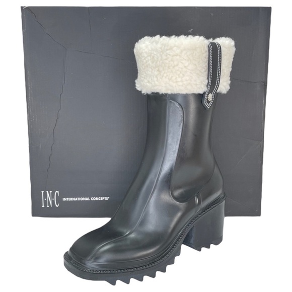 International Concepts Eddie2 Black PVC Heavy Duty Womens Rain Boots Size 6M - Picture 12 of 12